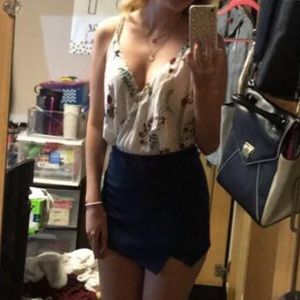 Shorts - Navy Blue Tulip Skort Shorts - Navy Blue Tulip Skort